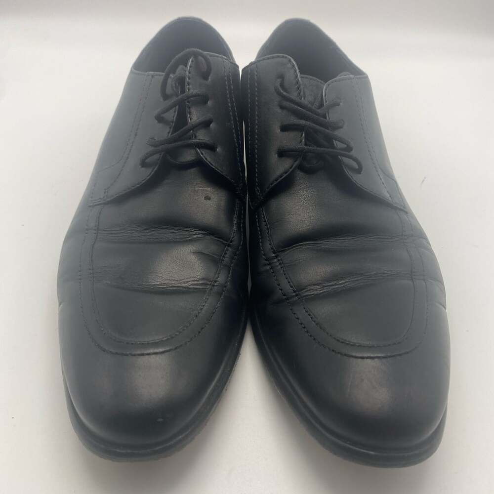 Boss Hugo Boss Leather Apron Toe Derby Dress Shoes Black Size 7 (DS1004)